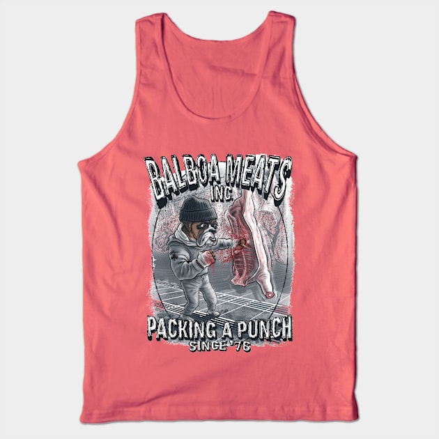 Meat Packing Boxer Dog Boxing Tank Top by WeaselPop